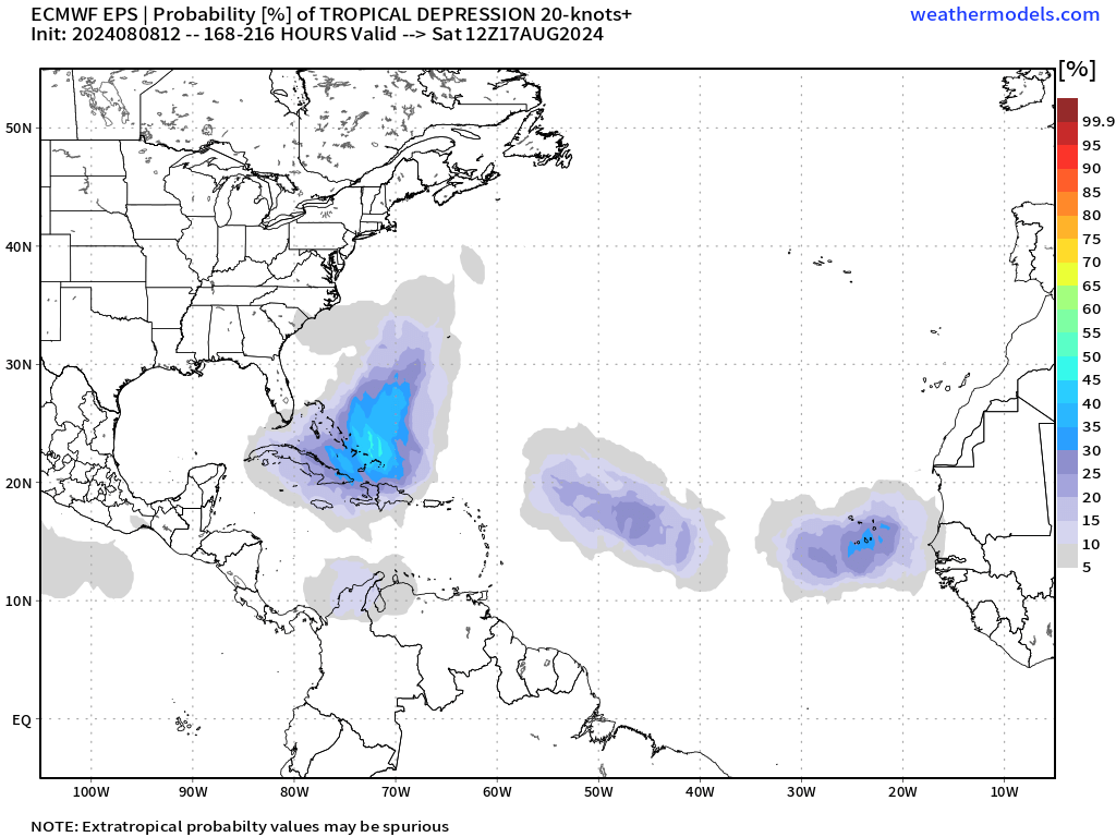 TCWxCenter's tweet image. We folks at the TCWxCenter are watching 3 systems noted by the models over the next week the first wave is the utmost important system to watch for now. Environmental conditions are expected to become favorable for tropical development throughout the Atlantic.