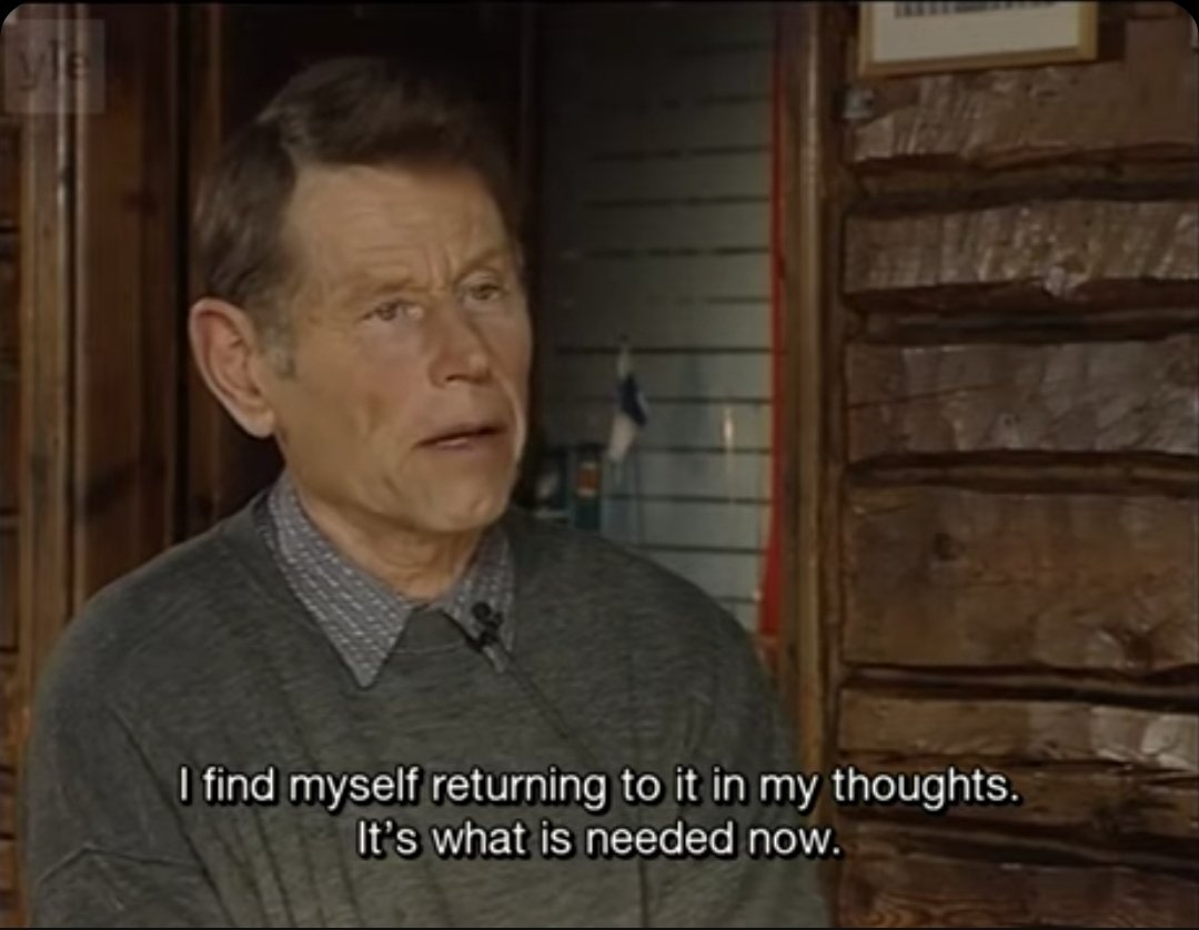thedadpill's tweet photo. Pentti Linkola 1997 https://t.co/RT7YZTCyaq