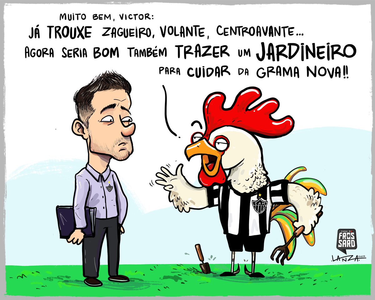 Tá quase bão! 😂🐔🏟️

🖼️: <a href="/brunolanza_art/">Bruno Lanza</a>