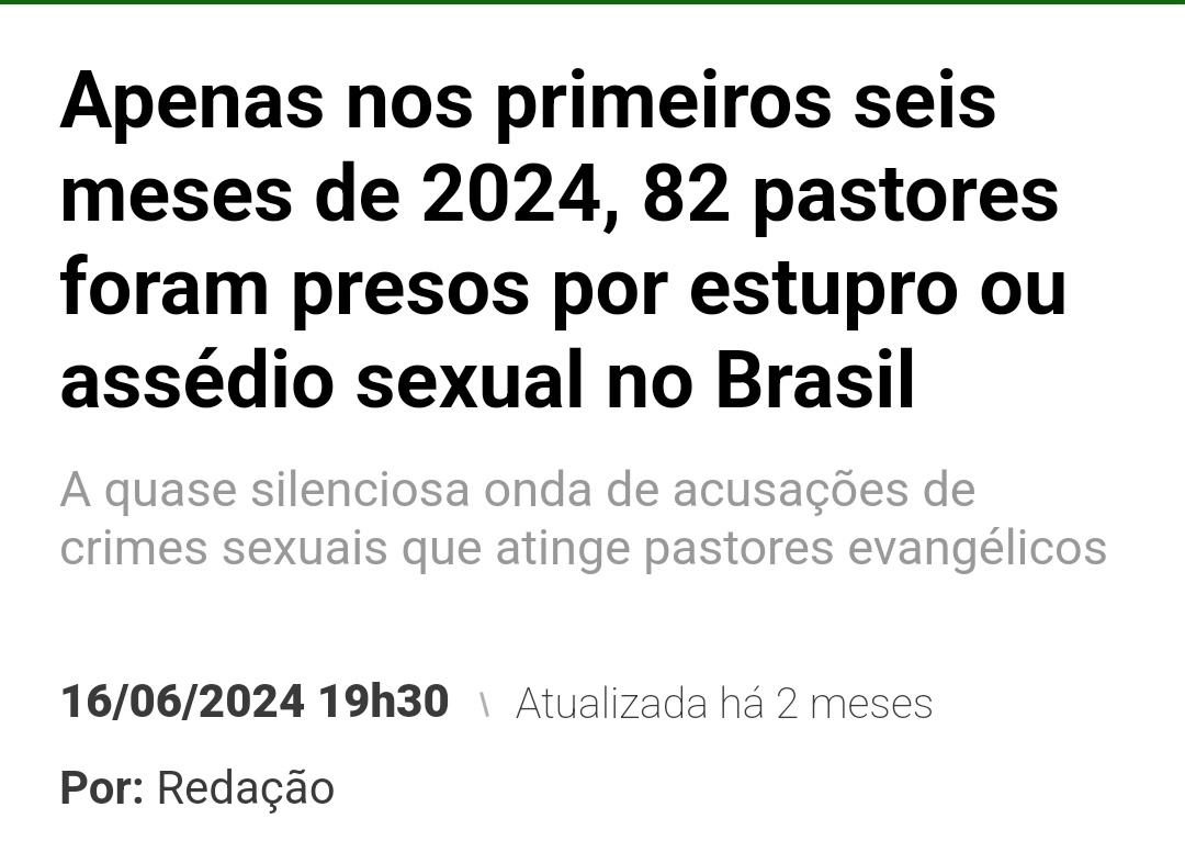 Todos os dias vemos pastores presos por pedofilia, estupro, tráfico etc.  
Criminosos que usam da fé para cometer crimes e ainda têm isenção fiscal.  

Mas isso não incomoda a direita; o problema deles é a comida que o padre Júlio distribui.