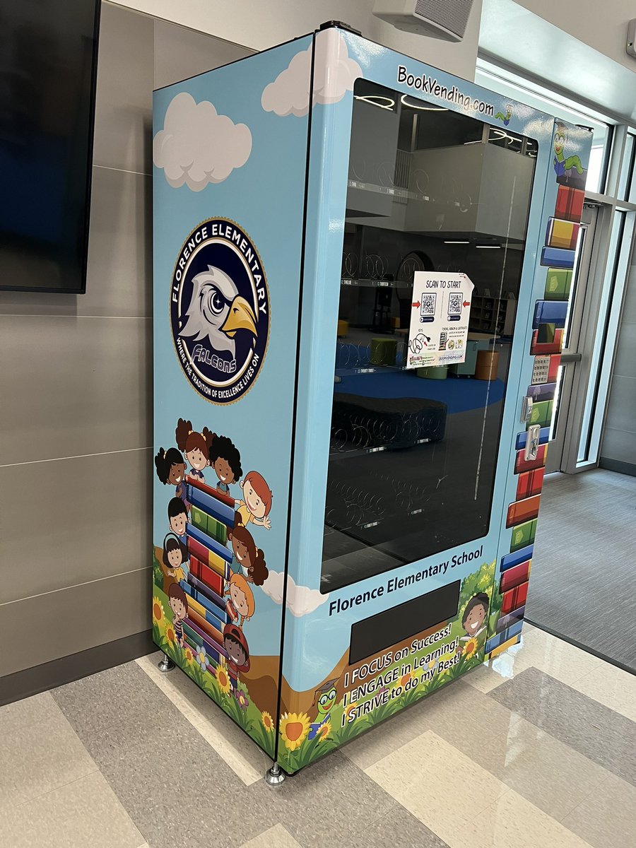Lots of new and exciting things happening at Florence! Thanks to Penguin Patch for donating their profits from Spirit Store purchases last year that were used to buy this new book vending machine!
#florenceelementary
#backtoschool
#kellerisd