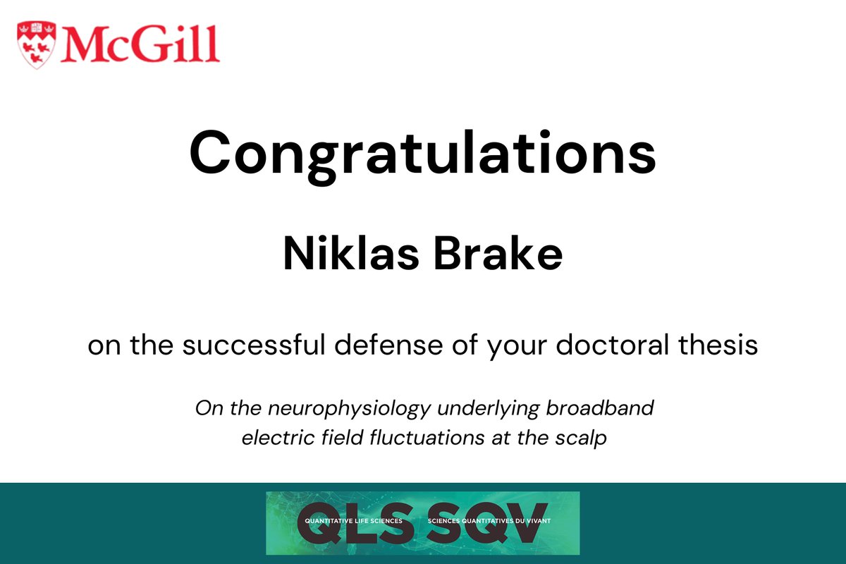 Congratulations QLS student Niklas Brake on this incredible achievement🎉We wish you the best of luck in your future projects!