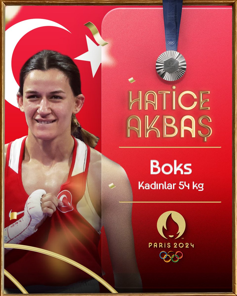 🗣️ "Paris'e o rüyayı yaşamaya gideceğiz" dedi, bizlere rüya gibi bir Olimpiyat heyecanı yaşattı.

🥈 Huzurlarınızda #Paris2024'te kazandığımız ikinci gümüş madalyanın sahibi.

🇹🇷 Hatice Akbaş.