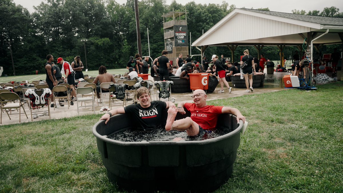 .<a href="/Dan_Hoard/">Dan Hoard</a> in a Cold Tub with his feet out?!?
Come back at 6:30 tonight for our first Plunge Into the Program.