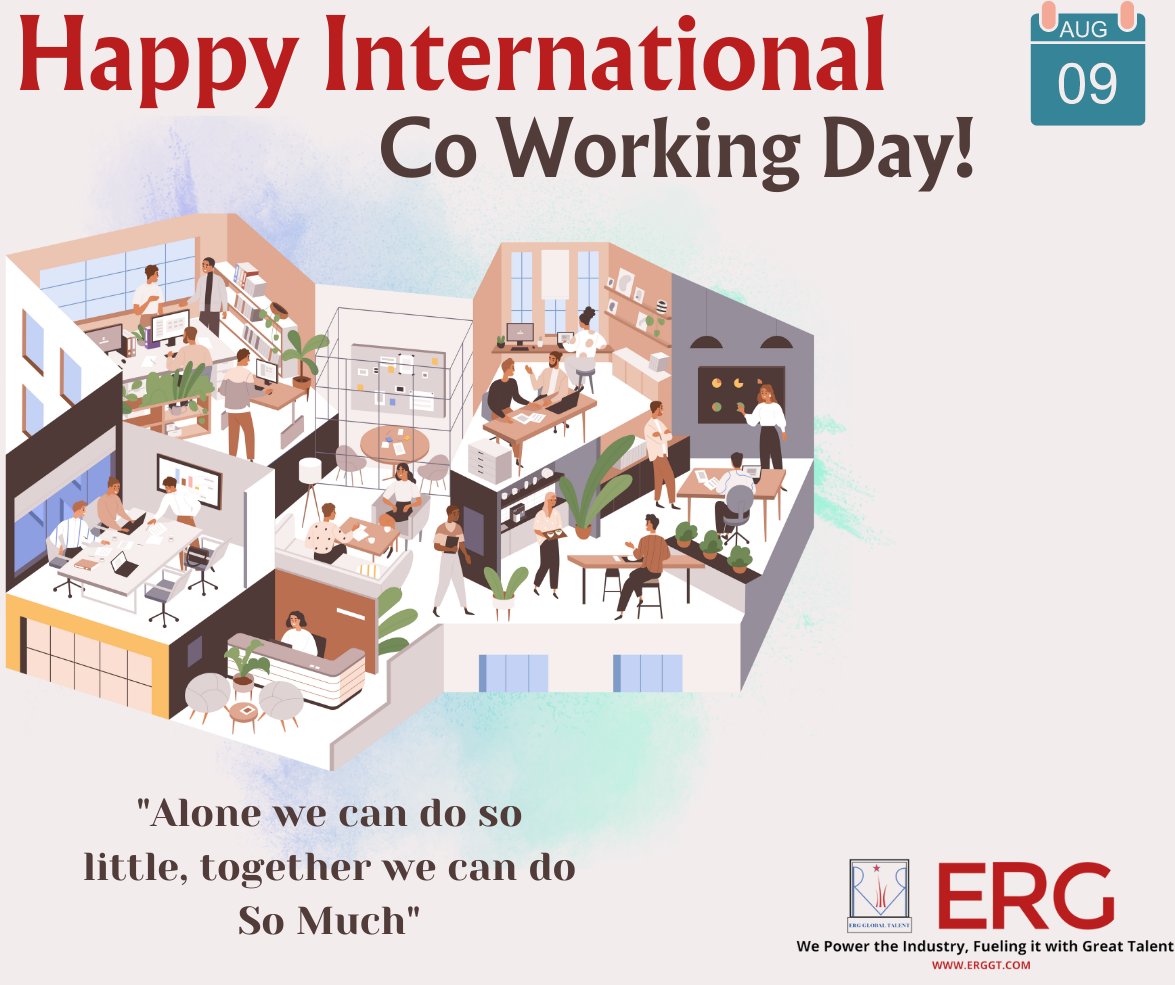 Join the global community on World Co Working Day as we recognize the importance of flexible work environments and collaboration in driving business success. 

#coworking