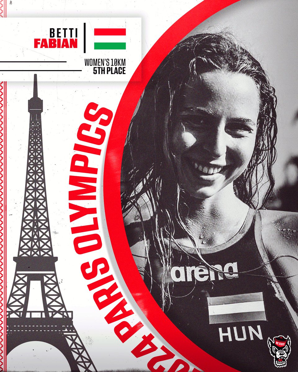 packswimdive's tweet photo. New Pack on the block Betti Fabian finishes in fifth place in the women's 10km at the Paris Olympics, swimming a 2:04:16.9!

#GoPack | #PackInParis https://t.co/LyYhIZ3KI4