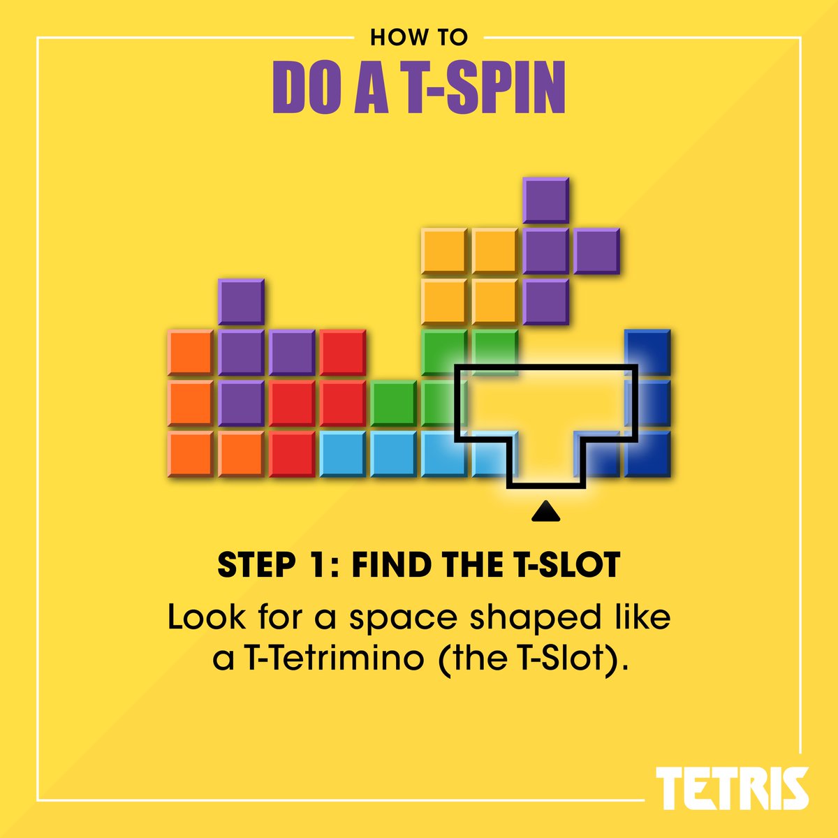 Tetris_Official's tweet image. Want to take your Tetris game to the next level? Learn how to perform a T-Spin! This advanced technique can help you clear multiple lines and earn extra points. Let's break it down step-by-step.

Swipe to learn more &amp;amp; save this for later!

#Tetris #GamingTips #Gamer…