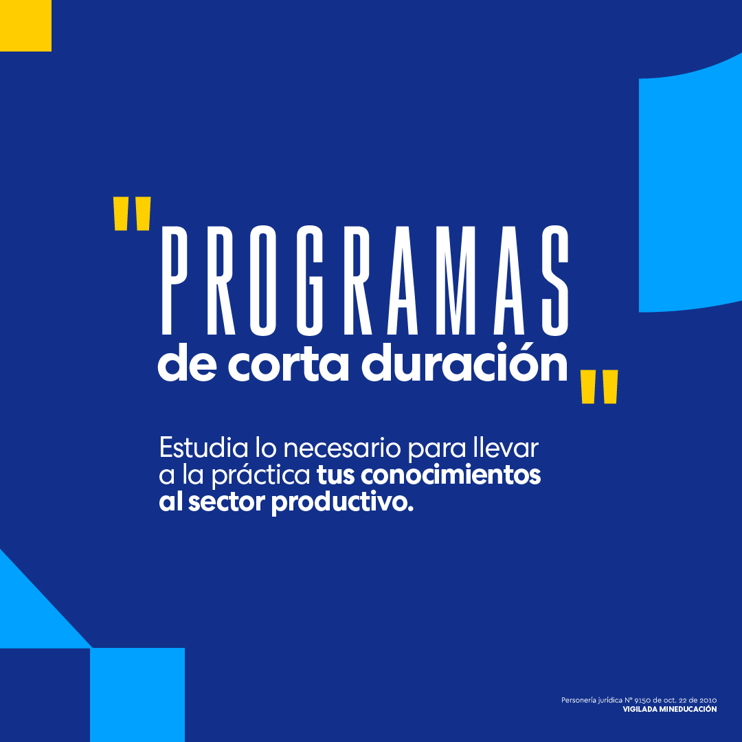 Aprovecha todos los beneficios de formarte académicamente en la CET y cumple el sueño de estudiar a tu ritmo y graduarte en poco tiempo.

📍Modalidad: presencial en Bogotá. ​
📚Duración técnicos laborales: 3 semestres.
📚Duración tecnólogos: 6 semestres​.