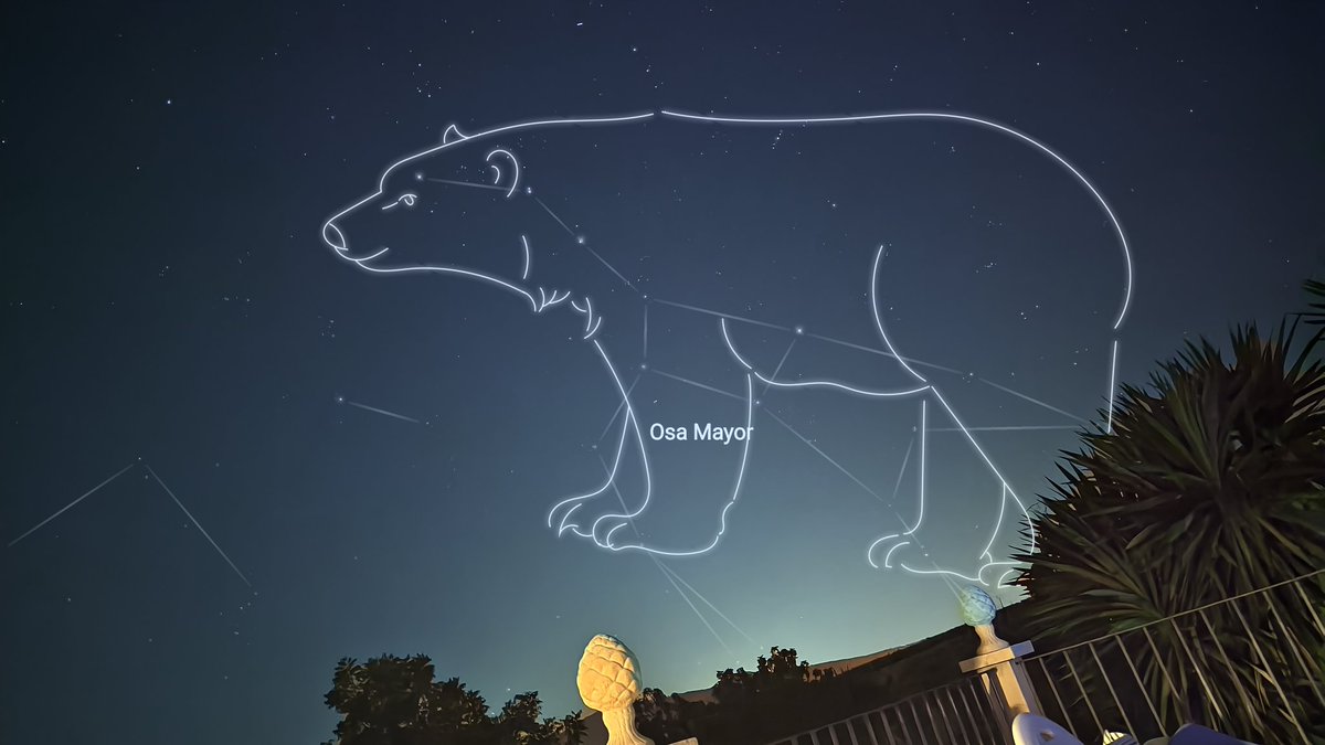 Mi teléfono Vivo hace cosas tan chulas como éstas.
Te muestra en tiempo real cada una de las constelaciones cuando apuntas al cielo y te hace un dibujo