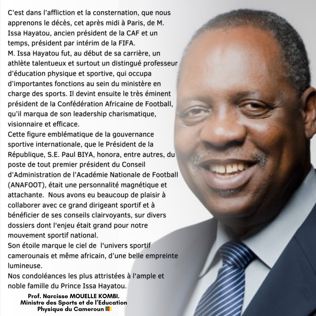 Pr Narcisse MOUELLE KOMBI tweet media