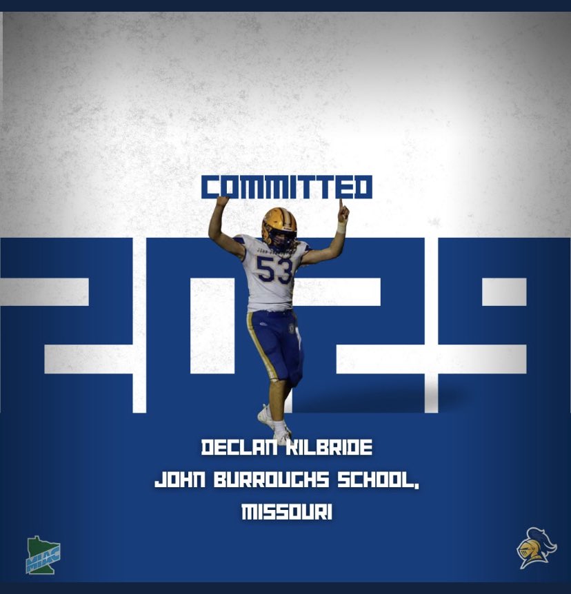 I am grateful to announce that I am committed to the admissions process at Carleton. Thank you <a href="/CarletonFB/">Carleton Football</a> for this opportunity, and I am excited for the road ahead.
<a href="/Coach_M_Rodgers/">Marty Rodgers</a> <a href="/JBSFootball/">JBSFootball</a> <a href="/CoachJournell/">Tom Journell</a> <a href="/CoachLeeXiong/">CoachDennisLeeXiong</a> <a href="/AB_balogh/">Alex Balogh</a>