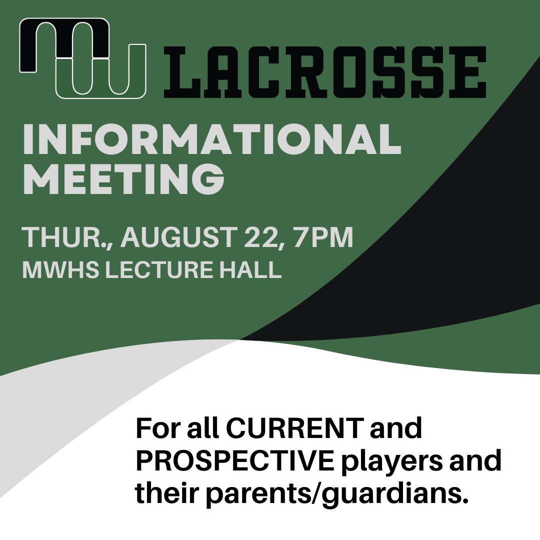 Save the date! Whether you are currently a player or just thinking about it, join us for this informational meeting on August 22!