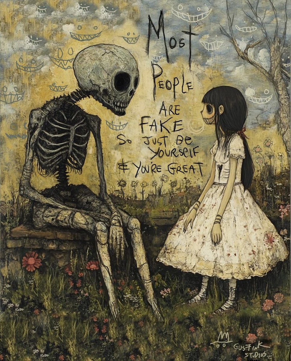 deathbyhibachi's tweet photo. Be Yourself 

#Art by Gus Fink https://t.co/kRITRbafsw