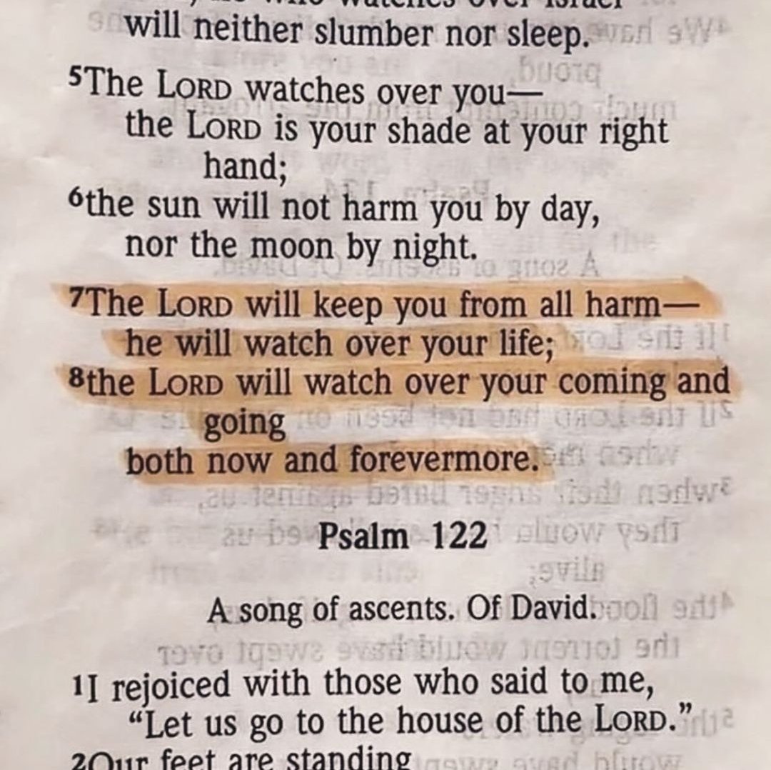 EricanSA's tweet photo. Psalm 121:7-8 ♥️ https://t.co/kdVar2DCgO