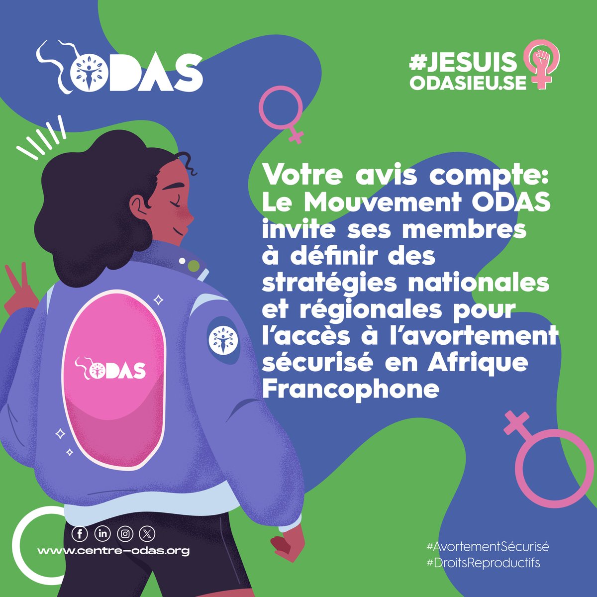 Votre avis compte: Le #MouvementODAS invite ses membres à définir des stratégies nationales et régionales pour l’accès à l’avortement sécurisé en Afrique francophone.

Le lien d’accès au formulaire d'adhésion est disponible ici
👇
forms.gle/oPoDWggtRUFpRY…