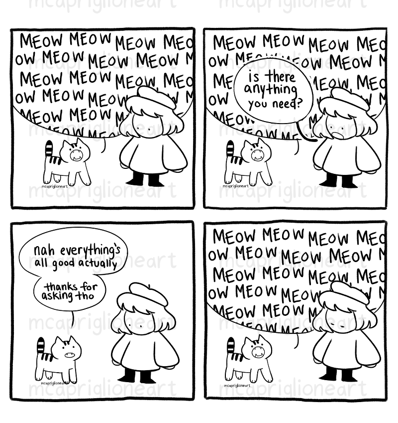 ive also got cat comic prints available 💖 