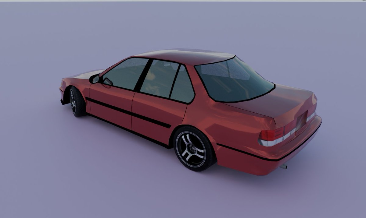 Almost finished medium poly accord
#blender3d