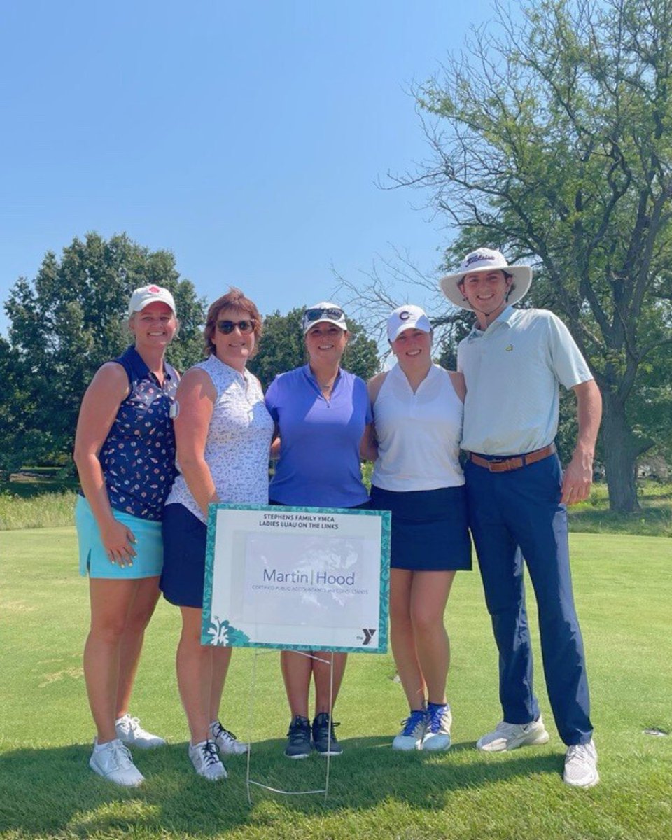 MartinHoodCPAs's tweet photo. 🏌️‍♀️Jill Boland, Sara Doyle, Anne Dill, Kate Doyle, and their caddy Clayton Miller had a great time representing MH at the Stephen's Family YMCA Ladies Luau on the Links 2024. 🌺 We were happy to help support the scholarship program at the YMCA! https://t.co/9DASRqXWtL