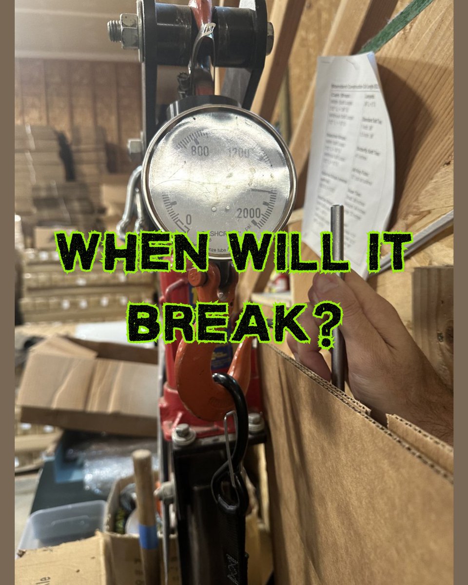NWStraps's tweet image. It's testing time! When will it break?

We're pushing our straps to the limit to see how much they can handle. Take a guess—how much force do you think it will take to break this strap?

Let us know in the comments!

#TestThursday #qualitychecked #Durability #guessinggame