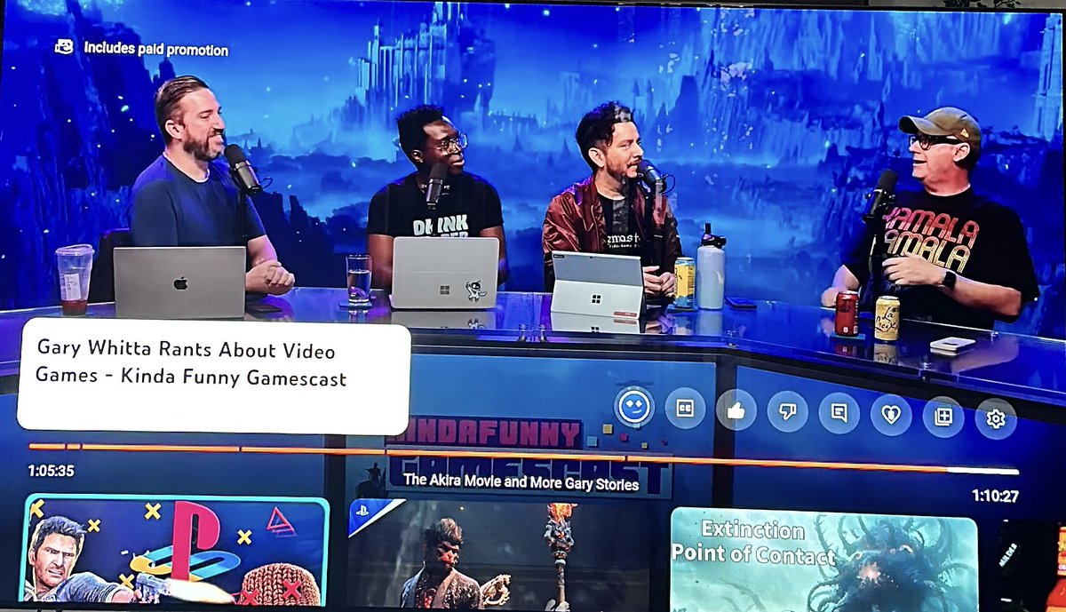 ARapJedi's tweet photo. Genuinely interested if @StephenSeanFord has watched @KindaFunnyVids Gamecast vid with Gary Whitta. 

Absolutely stellar conversation about not only video games but working as a creative and stories about Hollywood.

Have to watch it. https://t.co/bM41BkHqeX