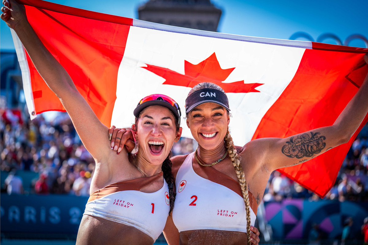 Mark Heese (@heesemark) on Twitter photo Fly the flag! It’s Canadian beach volleyball history! For the first time Canada will play in the gold medal match at the Olympic Games! Mel and Brandie vs Brazilians Duda/Ana Patricia, Friday at 4:30 pm EST! Join us on <a href="/CBCOlympics/">CBC Olympics</a>
<a href="/VBallCanada/">Volleyball Canada</a> <a href="/BeachVBWorld/">Beach Volleyball World</a> <a href="/TeamCanada/">Team Canada</a> Fly the flag! It’s Canadian beach volleyball history! For the first time Canada will play in the gold medal match at the Olympic Games! Mel and Brandie vs Brazilians Duda/Ana Patricia, Friday at 4:30 pm EST! Join us on <a href="/CBCOlympics/">CBC Olympics</a>
<a href="/VBallCanada/">Volleyball Canada</a> <a href="/BeachVBWorld/">Beach Volleyball World</a> <a href="/TeamCanada/">Team Canada</a>