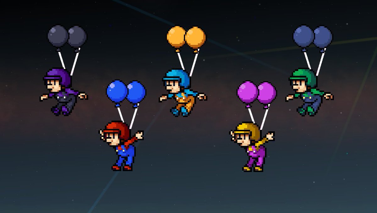 SSBCrusadeOffic's tweet photo. Balloon Fighter Pops Into SSBC 0.9.5!

Use Balloon Fighters titular Balloons to help him combo in the air! But watch out for yourself, your movement and recovery relies on Balloon Fighter keeping them safe and pumped! https://t.co/r2a54ZwQ8E