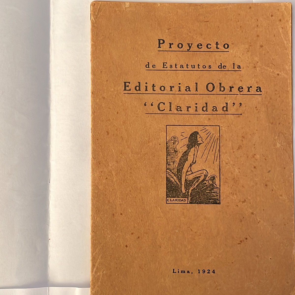 archivojcm's tweet photo. 📝Proyecto de Estatutos de la Editorial Obrera Claridad, 1924.
 La comisión encargada de la redacción de los estatutos estuvo conformada por: José Carlos Mariátegui, Oscar Herrera, Manuel H. Pedraza y Samuel Ríos.

#editorial
#claseobrera 
#editorialclaridad 
#mariátegui https://t.co/tGzoIAbI8l