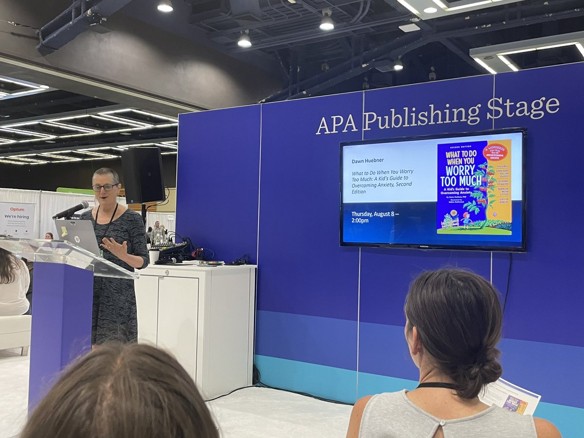 A surprised encounter with the author of the classic book “What to do when you worry too much” #apa2024 #psychology #anxiety #worry #childpsychology