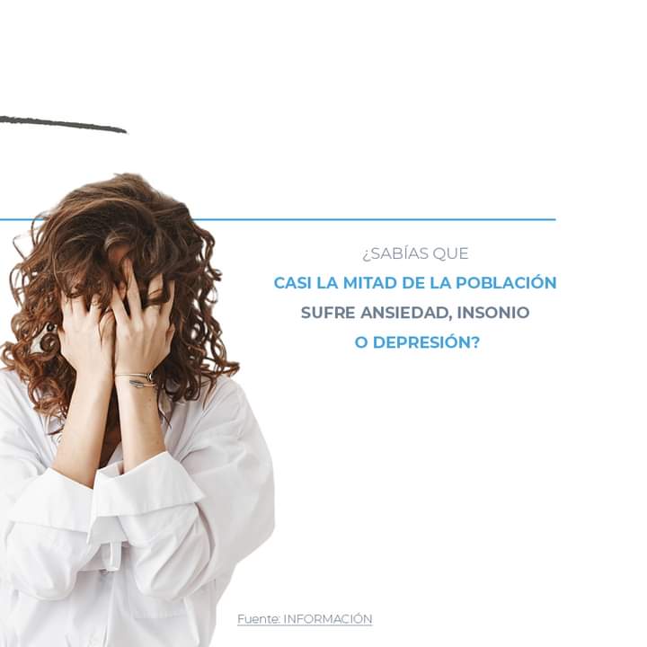 Casi la mitad de la población en la Comunidad Valenciana padece ansiedad, insomnio o depresión.
La salud mental merece toda nuestra atención y cuidado. En David Fisio, trabajamos para ofrecerte bienestar físico y mental, ayudándote a manejar el estrés y mejorar tu calidad de vida