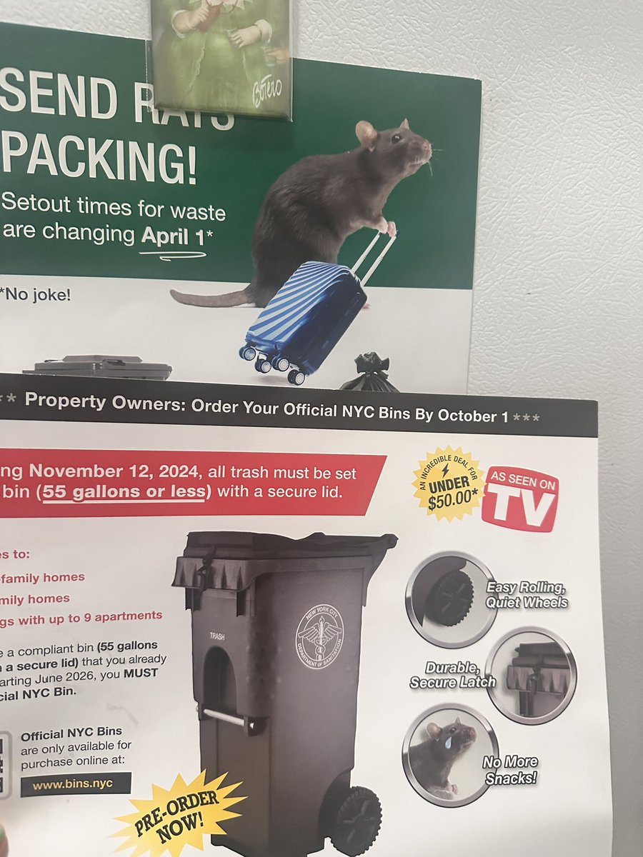 _hannahfoltz's tweet photo. only @NYCSanitation’s true followers will catch the easter egg in the new bin mailer https://t.co/F1nyWG2xbc