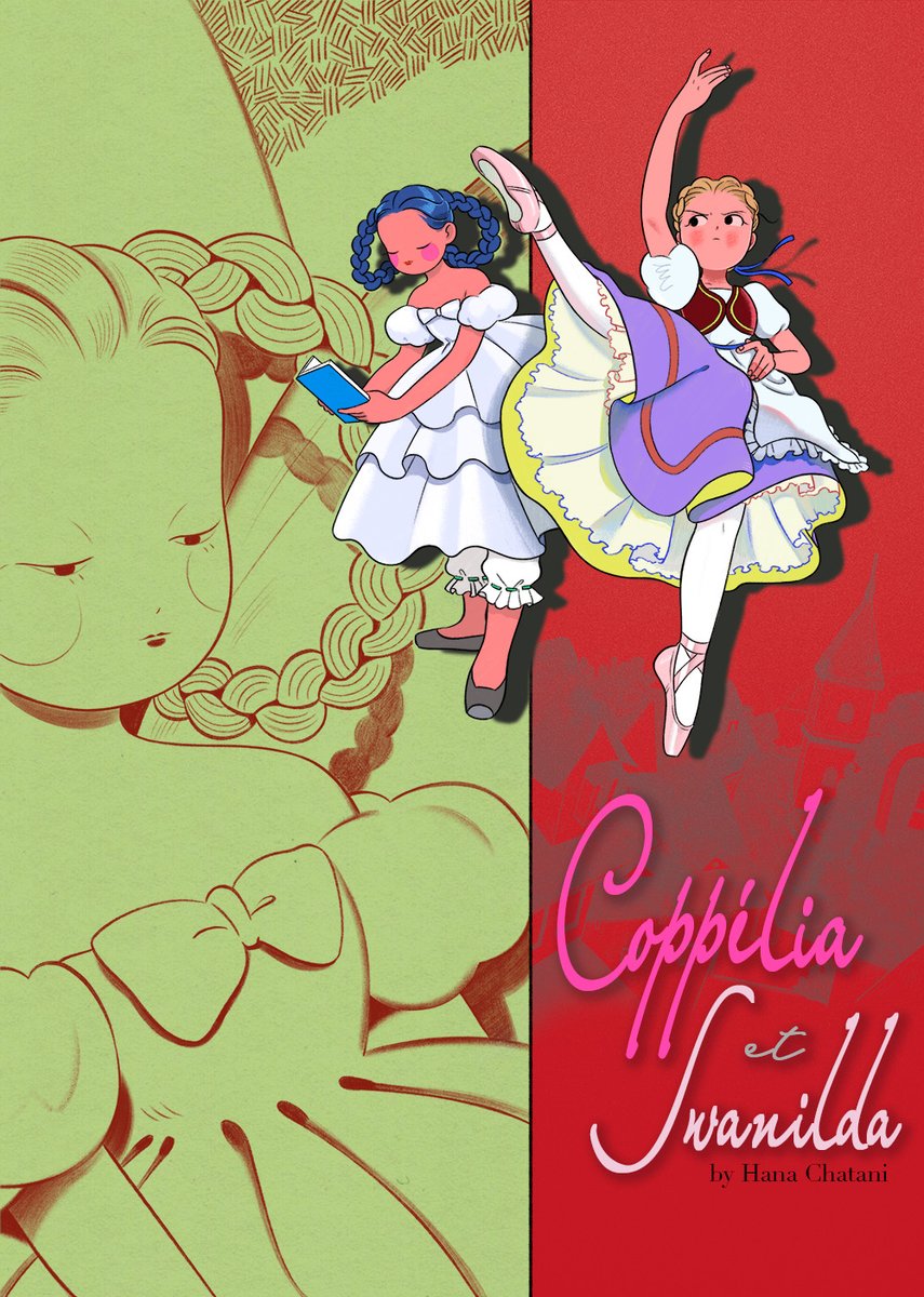 Cover for my comic "Coppélia et Swanilda", coming this October to <a href="/SBComicsFair/">ShortBox Comics Fair</a>!!