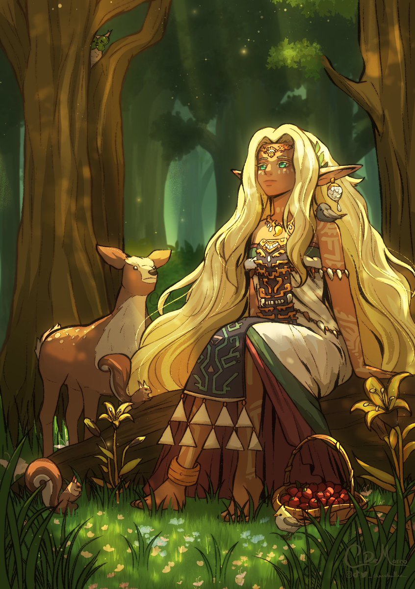 My full piece for <a href="/rotwzine/">Residents of the Wild</a> ft. Sonia ! Such a fun project to be a part of ^ ^

#ゼルダの伝説 #TearsOfTheKingdom #Zelda #TotK