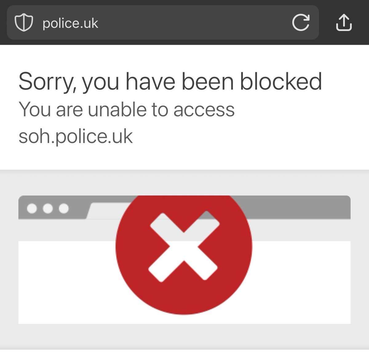 The UK police have blocked access to their website from the US because of all the people trolling their live chat 💀