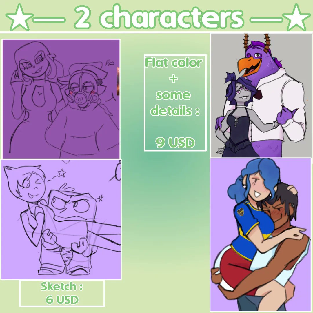 Calamiii_'s tweet photo. New comission sheet!!! Pls pls share #commisionsopen #artcommissions #Commision https://t.co/t0TIKoEVQG