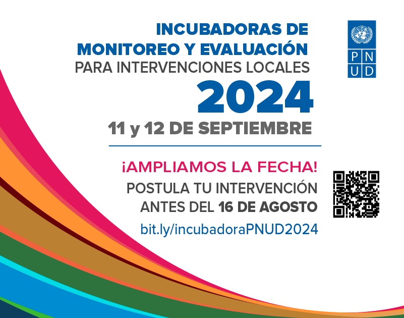 Participa:
¡Tienes hasta el 16 de agosto para postular!
🚶🏿🚶🏿🚶🏿
Incubadora de Monitoreo: 11 de septiembre de 2024
Incubadora de Evaluación: 12 de septiembre de 2024