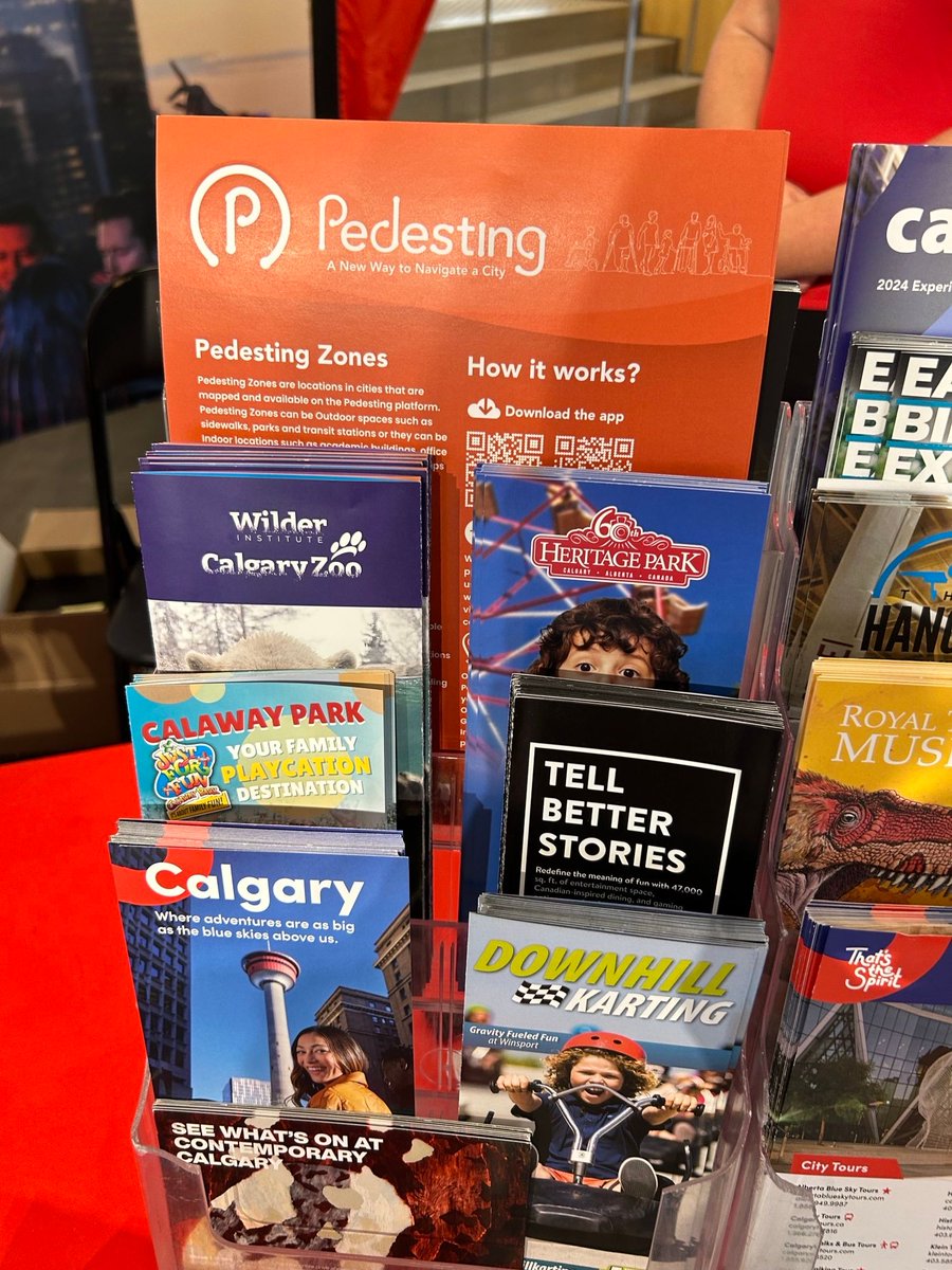 Pedesting (@pedesting) on Twitter photo Do you know the Pedesting app can help tourists, newcomers and even Calgarians explore and enjoy our downtown?
Catch our flyers at <a href="/TourismCalgary/">Tourism Calgary</a> Popup Desk at the Central <a href="/calgarylibrary/">Calgary Public Library</a> in downtown Calgary. #YYC #accessiblecities #pedestingapp Do you know the Pedesting app can help tourists, newcomers and even Calgarians explore and enjoy our downtown?
Catch our flyers at <a href="/TourismCalgary/">Tourism Calgary</a> Popup Desk at the Central <a href="/calgarylibrary/">Calgary Public Library</a> in downtown Calgary. #YYC #accessiblecities #pedestingapp