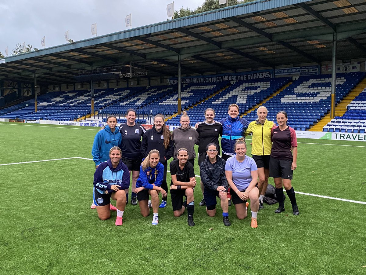 Great first training session tonight down at Gigg Lane tonight 💙