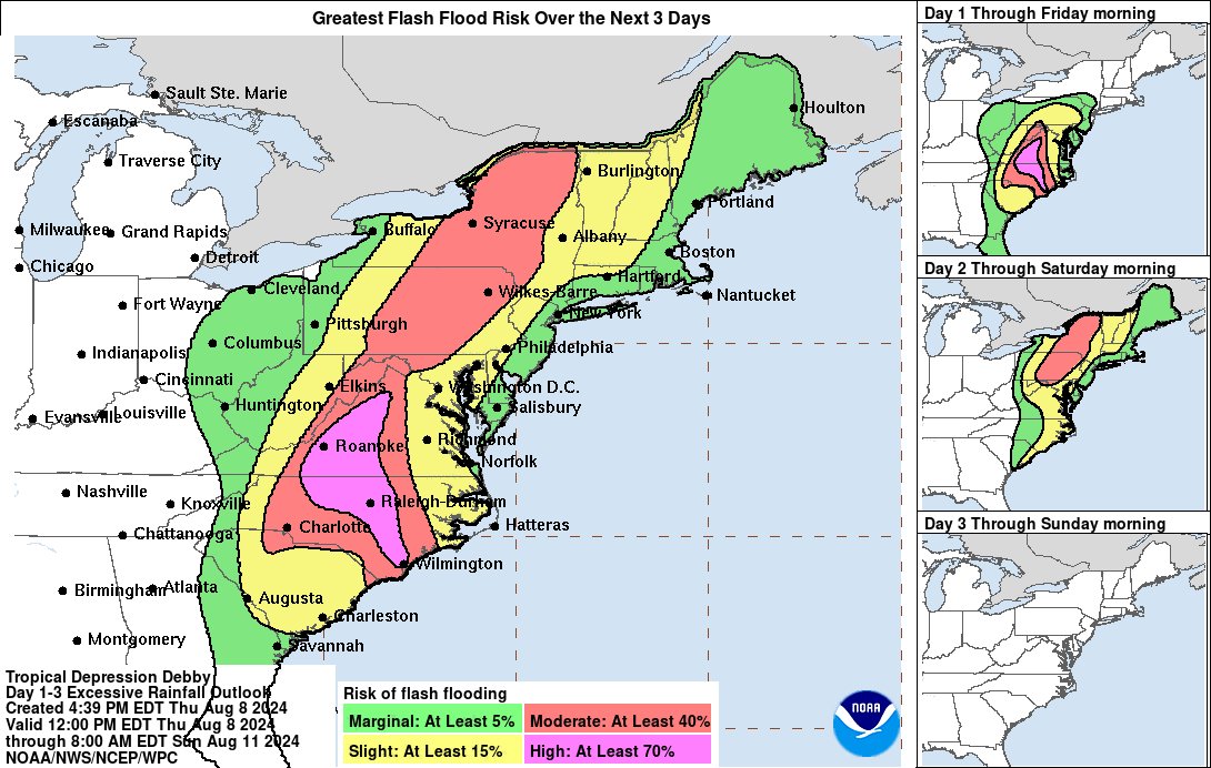 A new Tornado Watch is in effect overnight until 7AM EDT, covering all of central &amp; eastern #VA north to #MD and south to #NC. A flash flood threat remains as well.  Stay weather aware and if you have a weather radio, keep it on overnight tonight! <a href="/CBS6/">WTVR CBS 6 Richmond</a> <a href="/myVPM/">VPM</a>