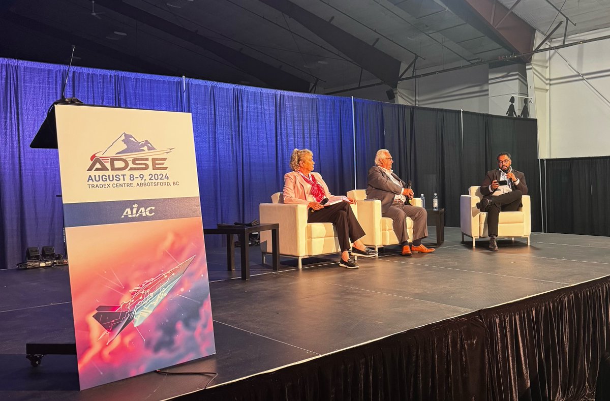 Up next at #ADSE2024, Flying Across the Border: 🇨🇦-🇺🇸 Aerospace Trade Collaboration panel discussion featuring Ted Croft Founder of Pyrotek Aerospace Ltd. &amp; Denise Ryser, Executive Director of <a href="/nwdefense/">PNDC</a>, moderated by Mankern Johal, Key Account Manager Defense at <a href="/LatecoereGroup/">Latecoere</a>.