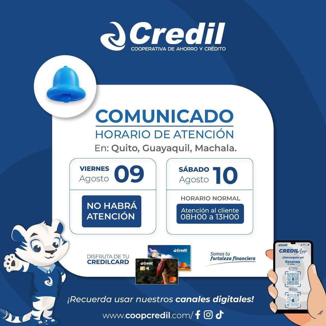 🔵COMUNICADO🔵 ️Informamos el horario de atención en este feriado🤍💙 ...