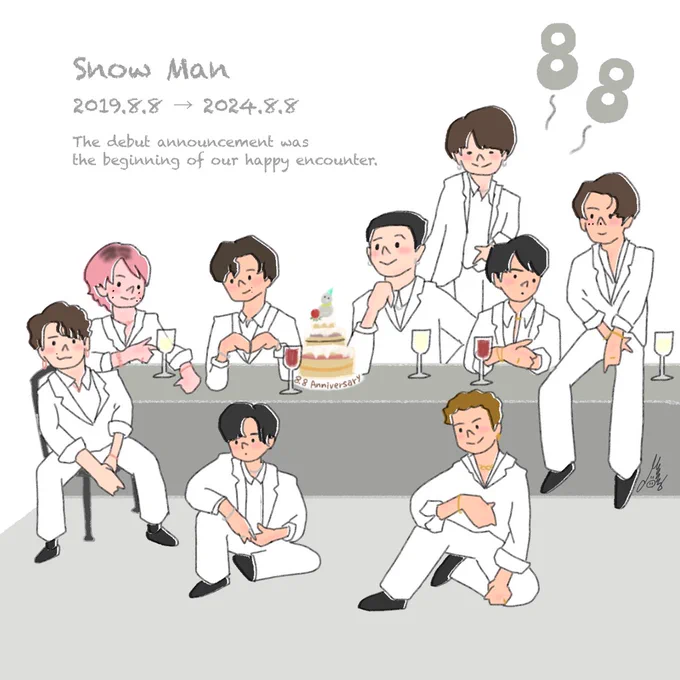 #SnowMan#SnowManデビュー発表記念日#ファンアート 