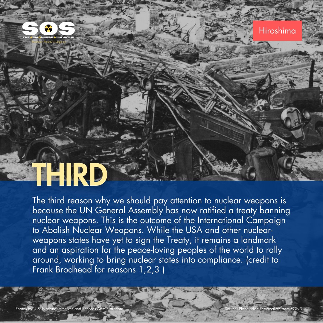 sanonofrefilm's tweet photo. The Unlearned Lessons of Hiroshima and Nagasaki Updated. Maybe It's Not Too Late... Read the full article: https://t.co/H8lzsJjQpH

#nuclearlegacy #nuclearsafety #nuclearwaste #radioactivewaste #SanOnofreSyndromeDocumentary #SanOnofreSyndromeFilm #savetheplanet #SOSfilm https://t.co/tmf1cM7UuI
