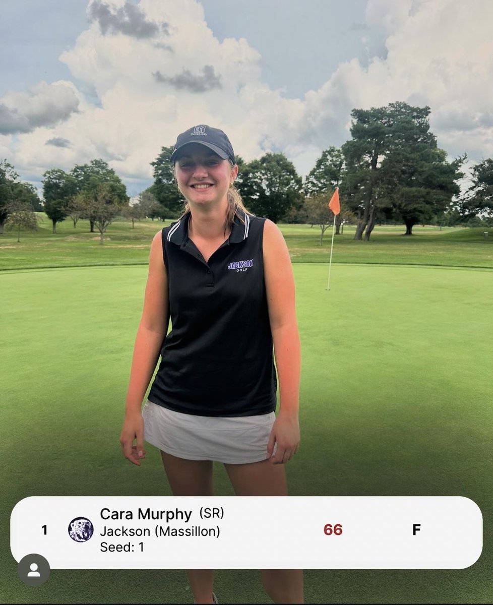 Shout out to Cara for being match medalist today at Federal League Preseason tournament