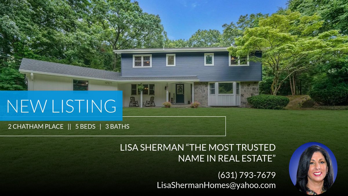 lisasherman2's tweet photo. 📍 New Listing 📍 Take a look at this fantastic new property that just hit the market located at 2 Chatham Place in Dix Hills. Reach out here or at (631) 793-7679 for more information https://t.co/AddxZaRd68 https://t.co/YkTFXj0Okf