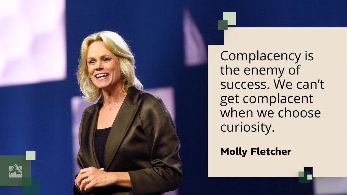 GLNsummit's tweet photo. Complacency is the enemy of success. We can’t get complacent when we choose curiosity.
@MollyFletcher #GLS24 https://t.co/Ihx7Jn8s2L