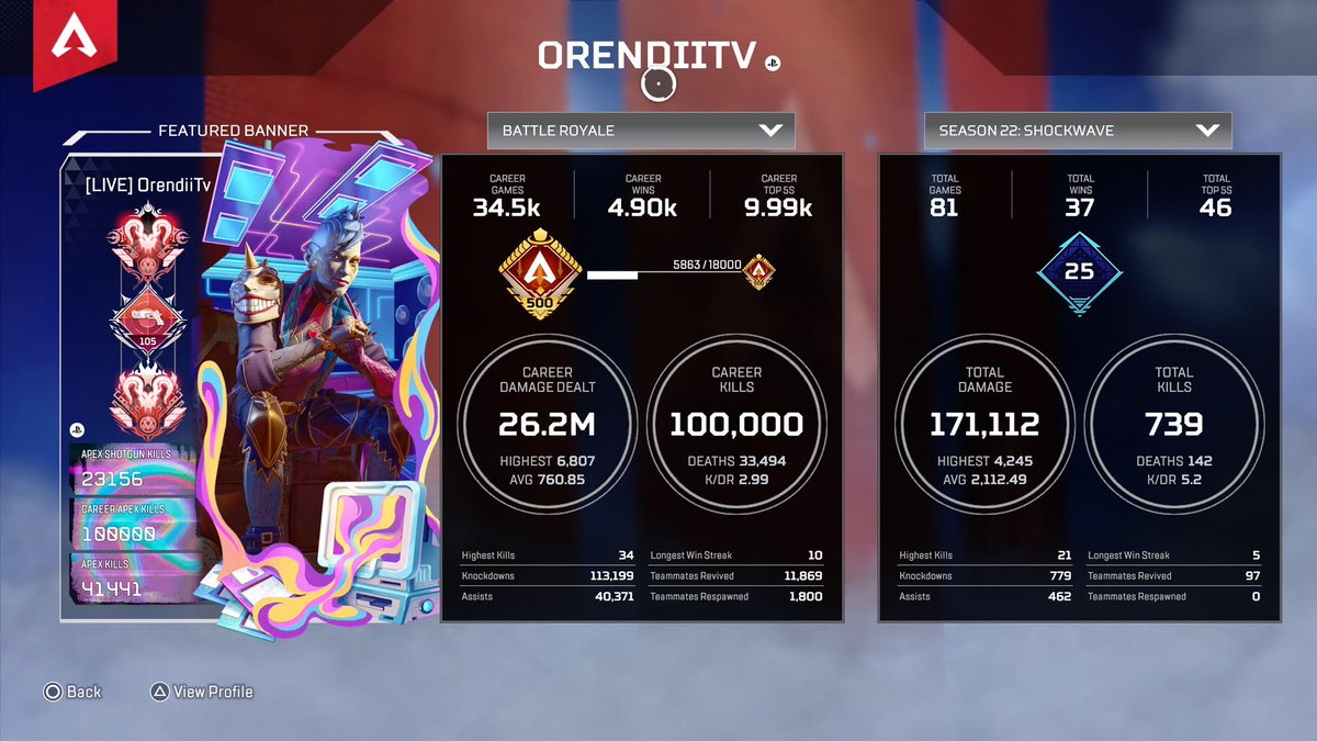 100k lifetime :) it’s been a long journey but we made it I love you guys thanks for playing with me everyone 💚❤️