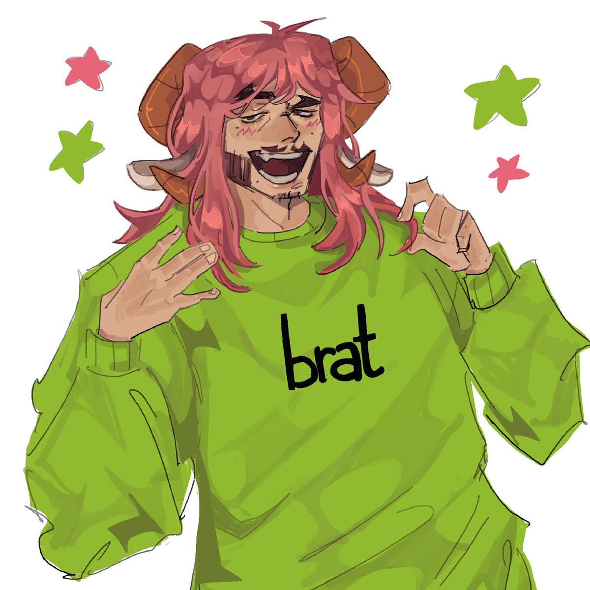 pink wig schlatt for brat summer