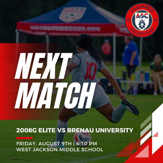 Craft_Aidyn08's tweet image. Preseason match against Brenau University! So excited for the opportunity that @BRENAUSOCCER has given us to play against them tomorrow night!
@Coach_Cee_Jay @AllianceSC_08G @AllianceSC_ @NEGARecruits @NCAASoccer @ImCollegeSoccer