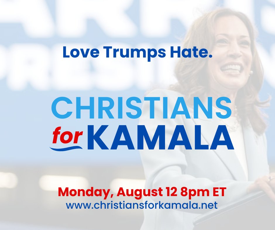 We're excited to be working with <a href="/johnpavlovitz/">John Pavlovitz</a> and others in a MOVEMENT of #Christians4Kamala ! The Christian left is coming together and raising their voices like never before and you don't want to miss this revival. Join us and CDA founder <a href="/Christinaof9/">Christina Forrester 🏳️‍🌈🌊✝️🎤🎹🎮</a> this Monday.