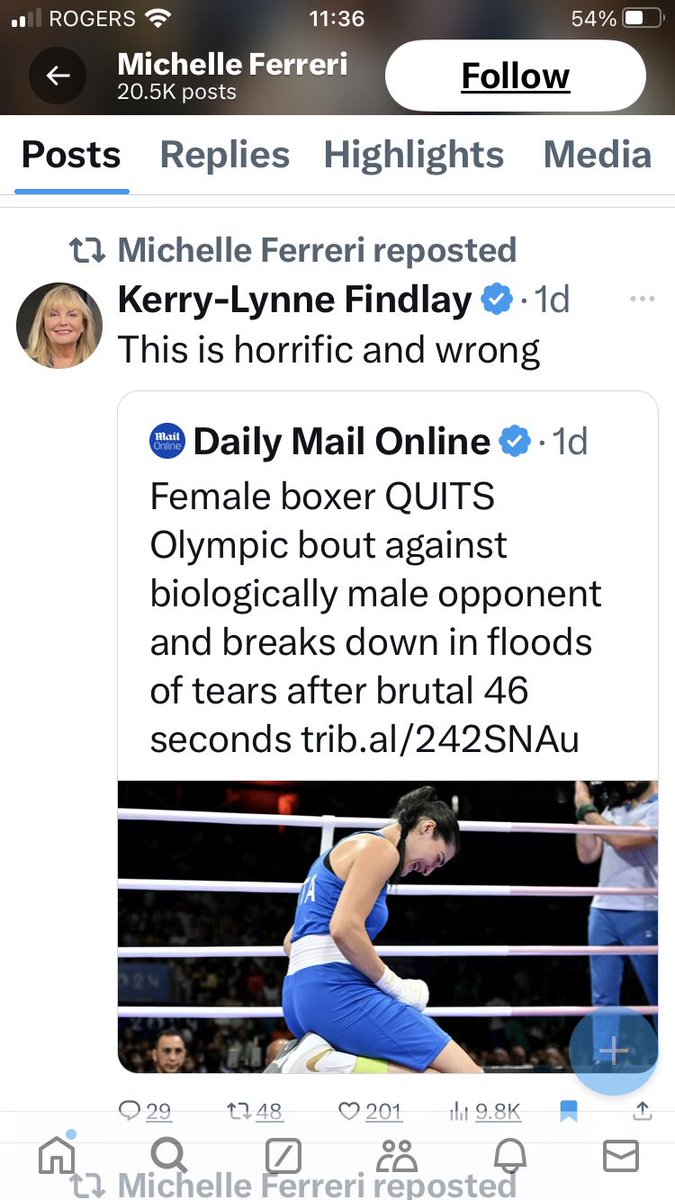 gaudall's tweet photo. @mferreriptbokaw You have that right you are a #FakeFeminst . You reposted and posted about Imane Khelif. ⬇️. Which encouraged harassment towards her. Why Michelle? Is it because she doesn’t have a certain look or colour?
So save it. It’s actually quite disgusting https://t.co/Baruc4JUV1